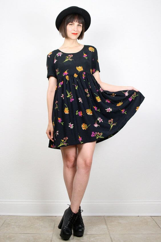 1990 rochie baby doll